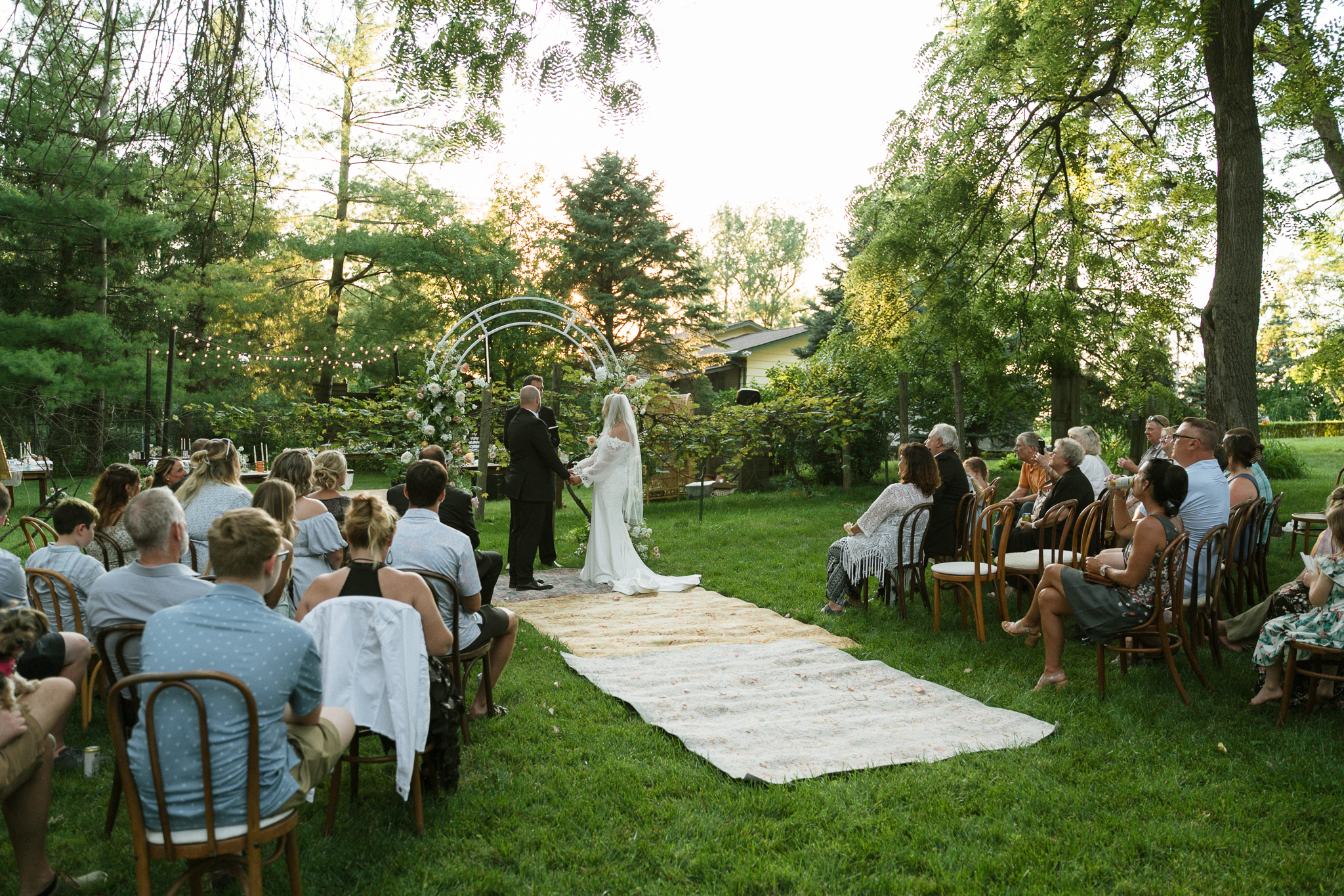 backyard micro wedding