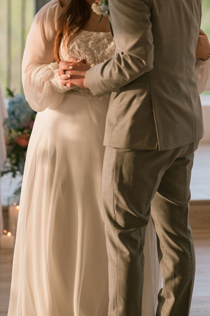 first dance at sunset
