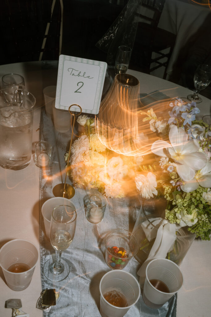 Table scape during reception