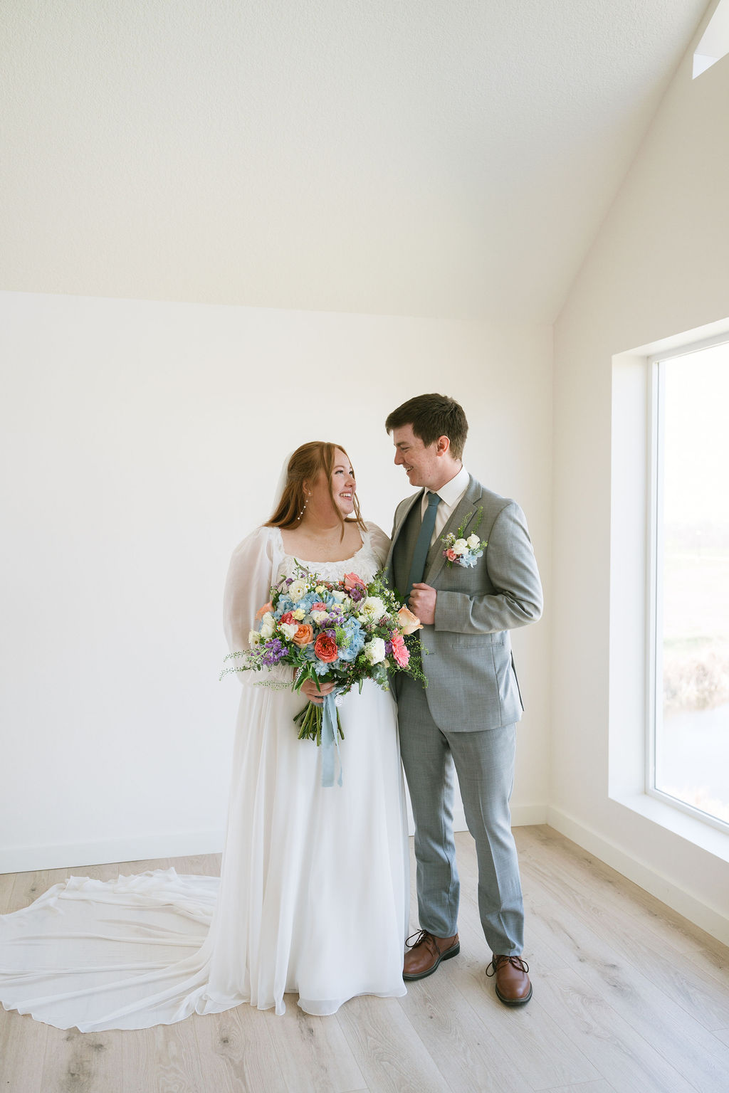 bride and groom portraits