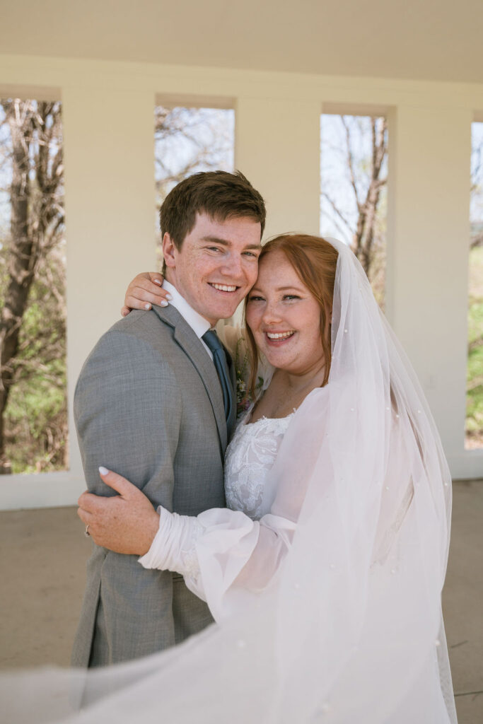 bride and groom portrait