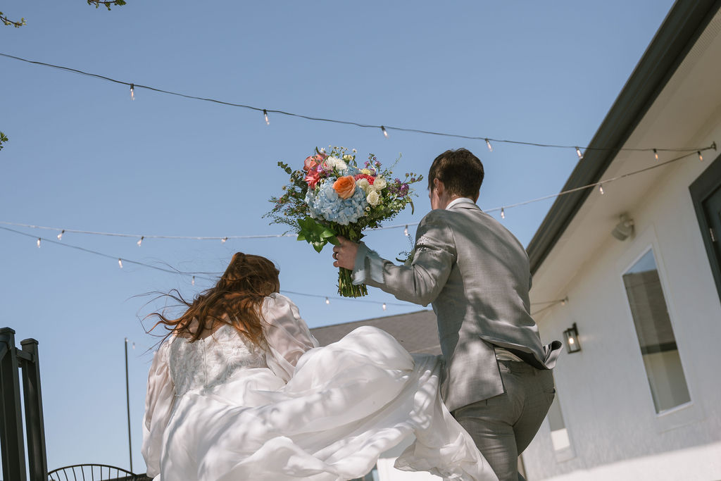 bride and groom portraits