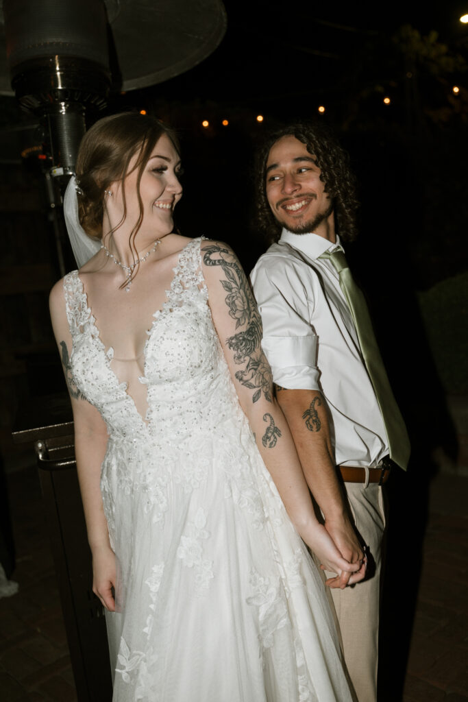 bride and groom matching tattoos