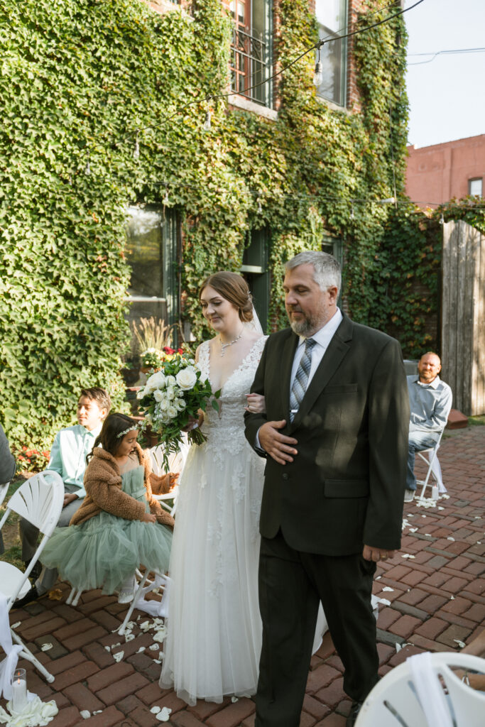 garden wedding ceremony