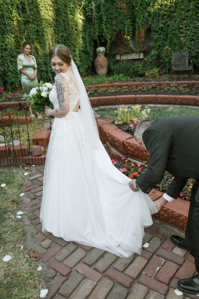 garden wedding ceremony