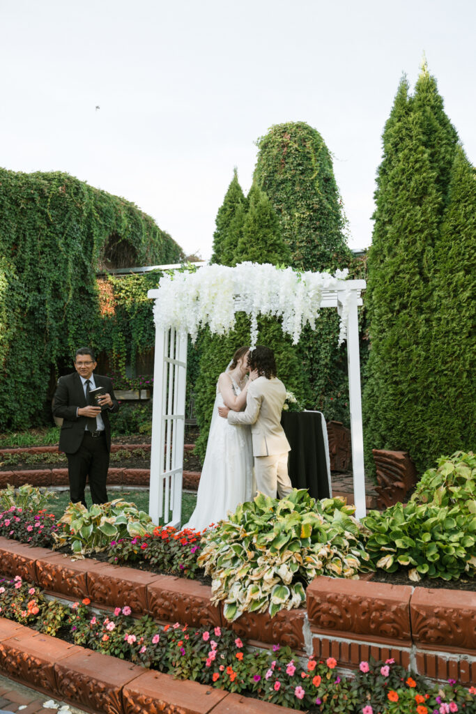 garden wedding ceremony