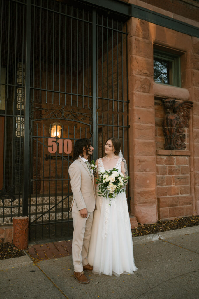 bride and groom portraits